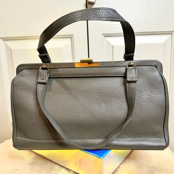 Vintage Merit New York Leather Gray Bag - Picture 16 of 16